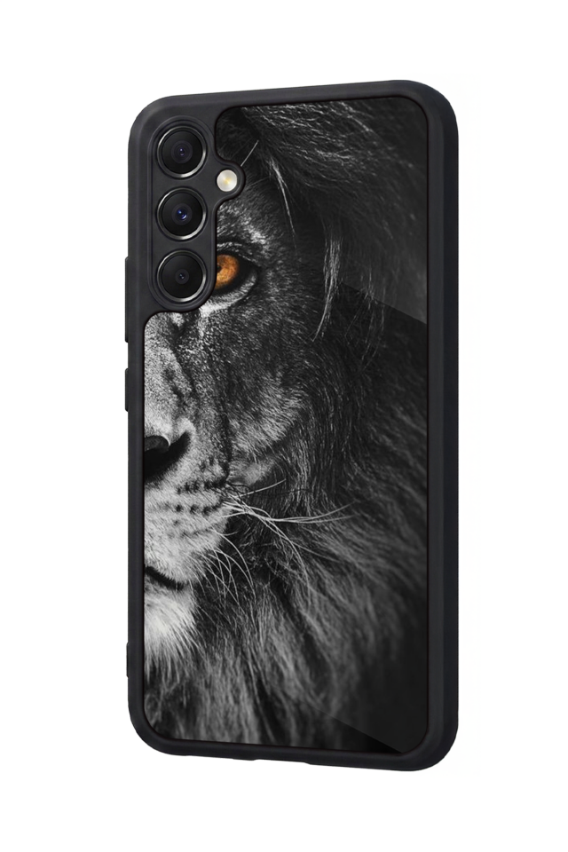 Samsung Galaxy M34 Uyumlu Aslan Tasarımlı Glossy Premium Kılıf