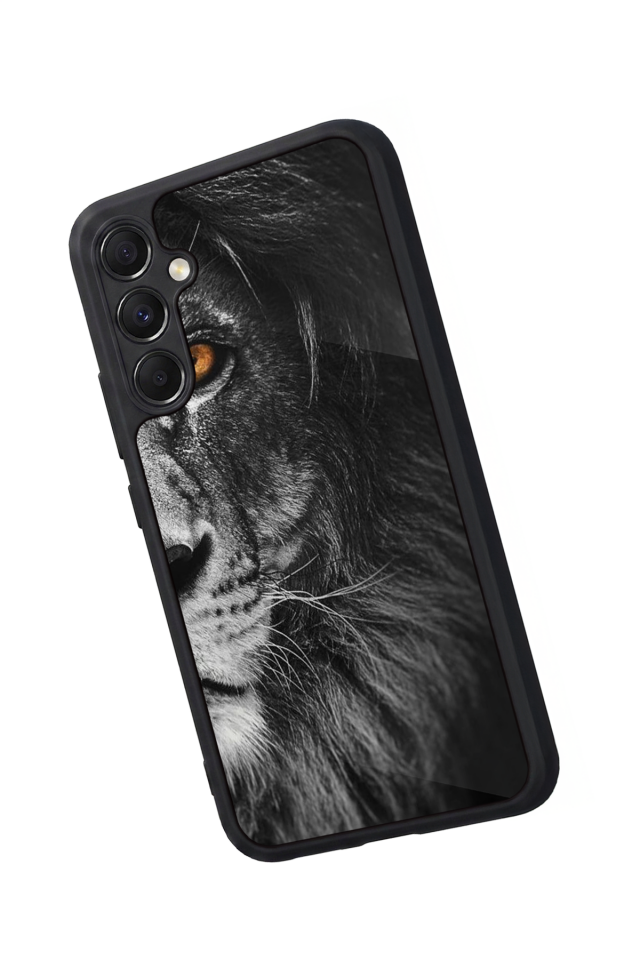 Samsung Galaxy M34 Uyumlu Aslan Tasarımlı Glossy Premium Kılıf