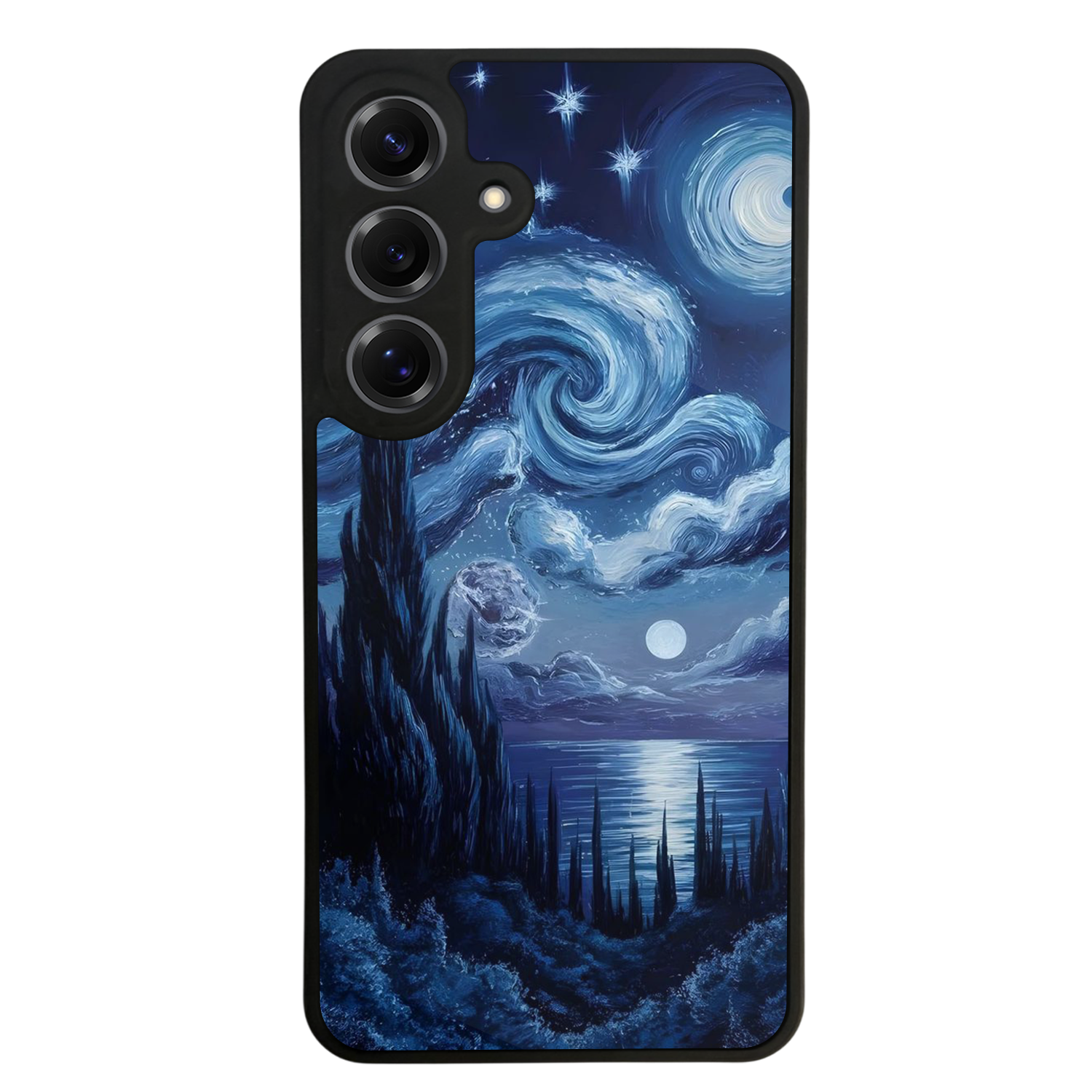 Samsung Galaxy S25 Uyumlu Ay Tasarımlı Glossy Premium Kılıf