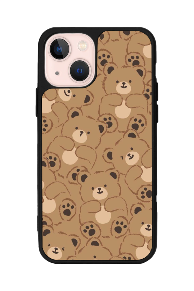 iPhone 13/14 Uyumlu Ayı Tasarımlı Glossy Premium Kılıf