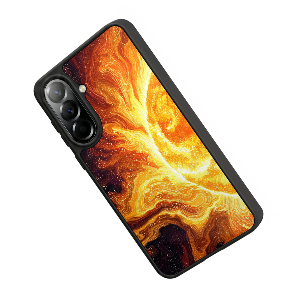 Samsung Galaxy A37 Uyumlu Güneş Tasarımlı Glossy Premium Kılıf