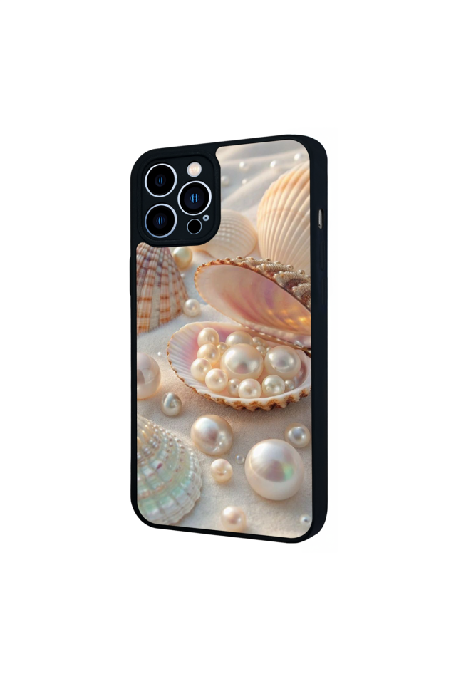 iPhone 13 Pro Max Uyumlu  İnci Tasarımlı Glossy Premium Kılıf