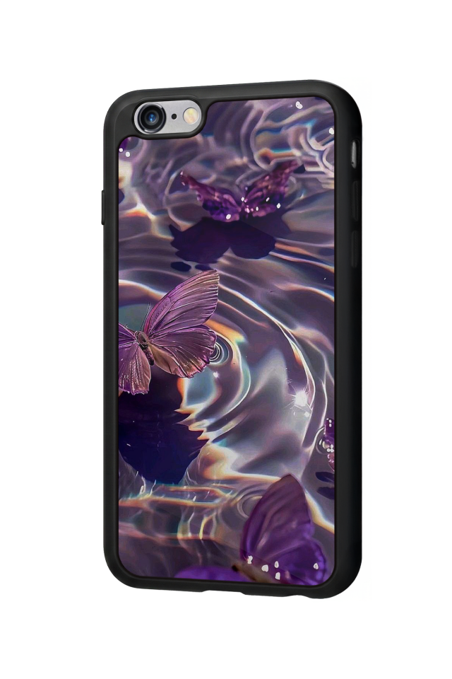iPhone 6 Plus Uyumlu Kelebek Tasarımlı Glossy Premium Kılıf