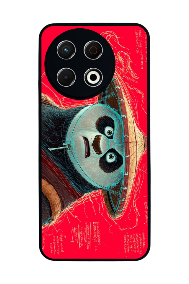 Tecno Spark 30 Pro Uyumlu Kung Fu Panda Tasarımlı Glossy Premium Kılıf