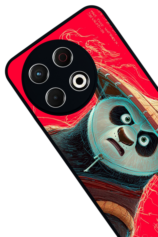 Tecno Spark 30 Pro Uyumlu Kung Fu Panda Tasarımlı Glossy Premium Kılıf
