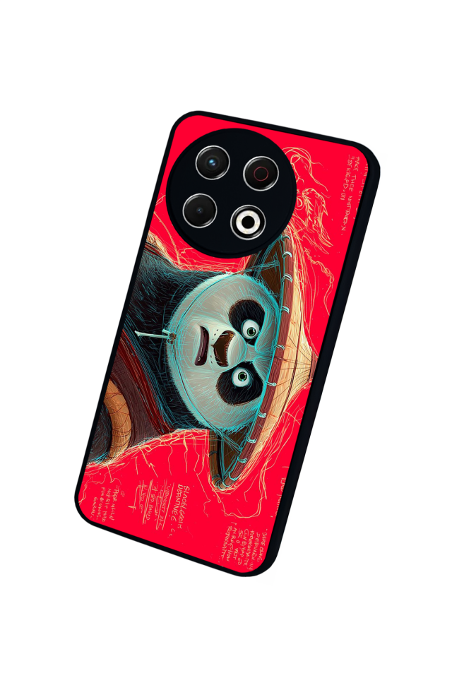 Tecno Spark 30 Pro Uyumlu Kung Fu Panda Tasarımlı Glossy Premium Kılıf