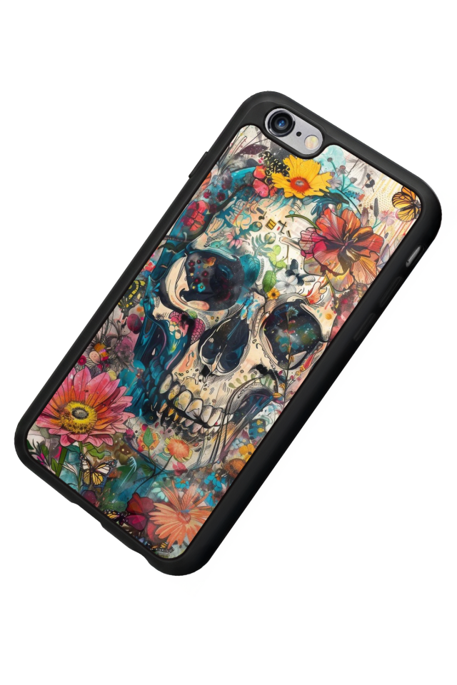 iPhone 6s Plus Uyumlu KuruKafa Tasarımlı Glossy Premium Kılıf