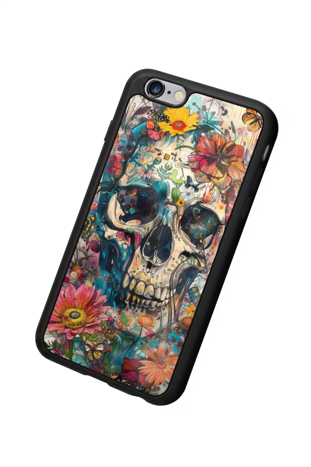 iPhone 6s Plus Uyumlu KuruKafa Tasarımlı Glossy Premium Kılıf