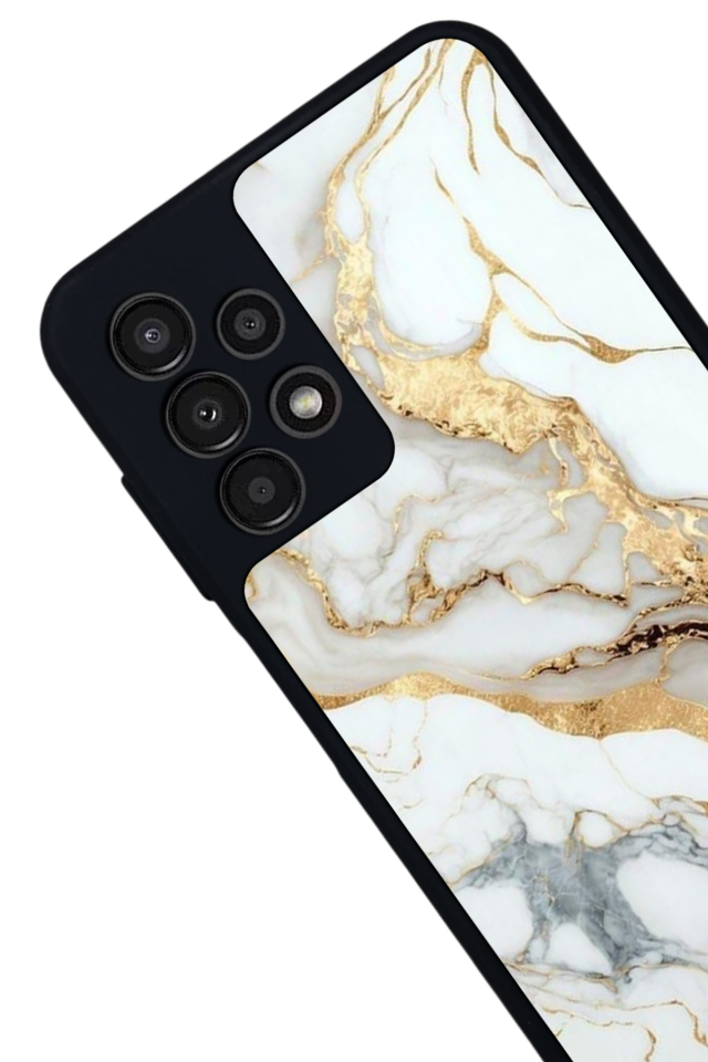 Samsung Galaxy A23 Uyumlu Mermer Marble Tasarımlı Glossy Premium Kılıf