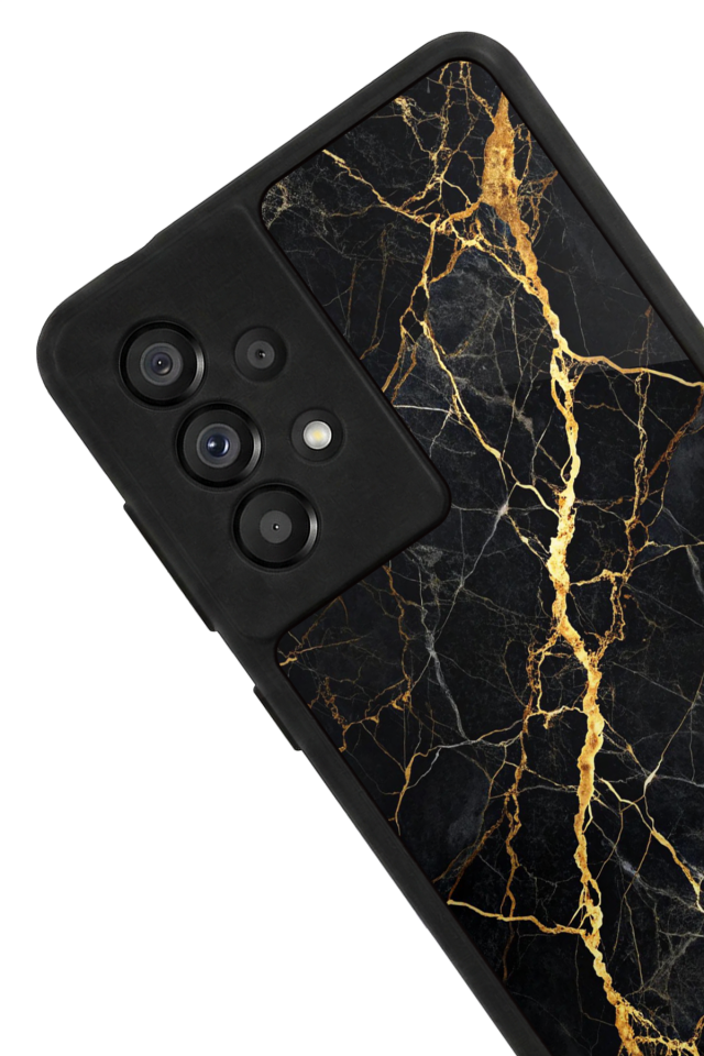 Samsung Galaxy A73 Uyumlu Mermer Marble Tasarımlı Glossy Premium Kılıf