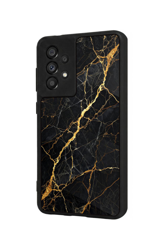 Samsung Galaxy A73 Uyumlu Mermer Marble Tasarımlı Glossy Premium Kılıf