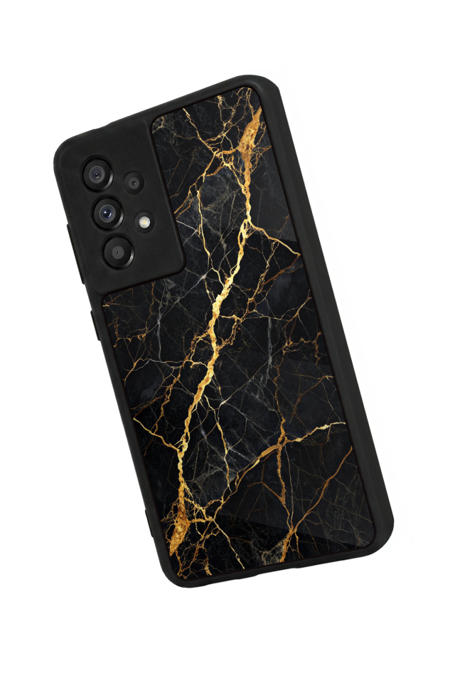 Samsung Galaxy A73 Uyumlu Mermer Marble Tasarımlı Glossy Premium Kılıf