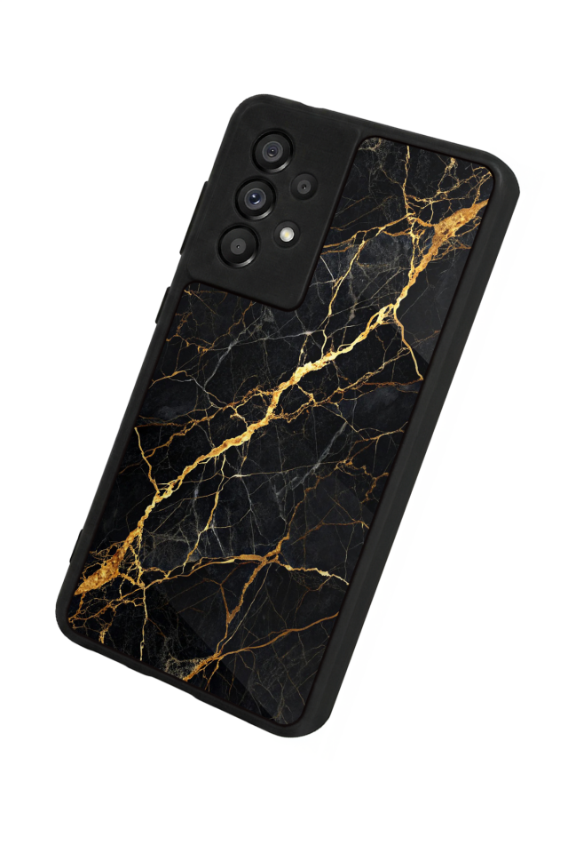 Samsung Galaxy A73 Uyumlu Mermer Marble Tasarımlı Glossy Premium Kılıf