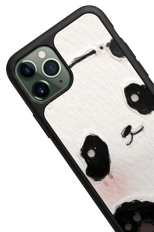 iPhone 11 Pro Max Uyumlu Panda Tasarımlı Glossy Premium Kılıf