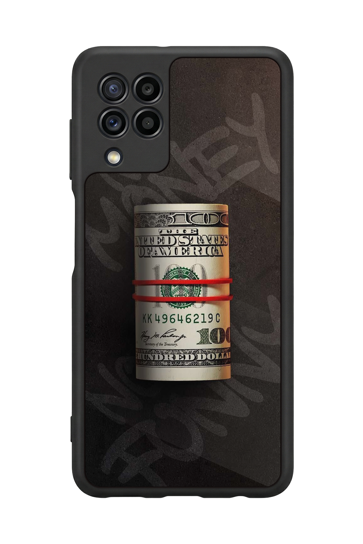 Samsung Galaxy M32 Uyumlu Para Tasarımlı Glossy Premium Kılıf