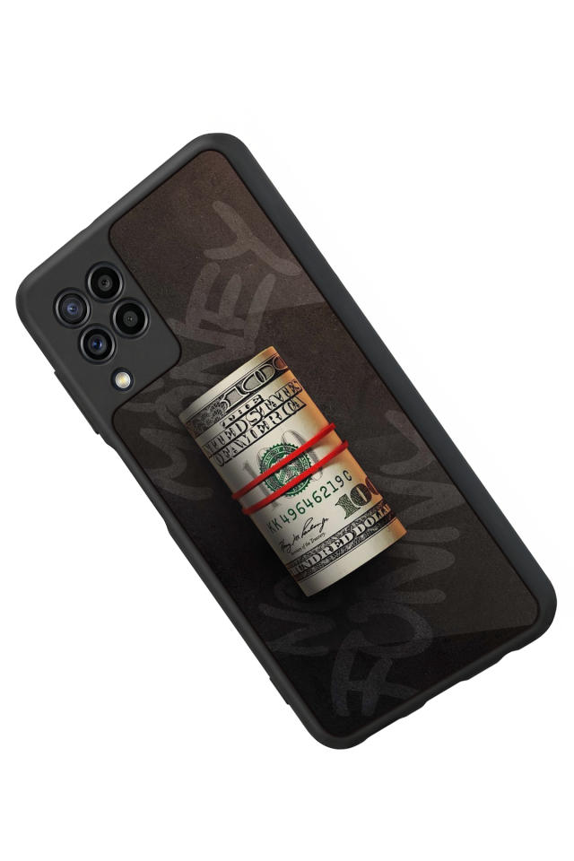 Samsung Galaxy M32 Uyumlu Para Tasarımlı Glossy Premium Kılıf