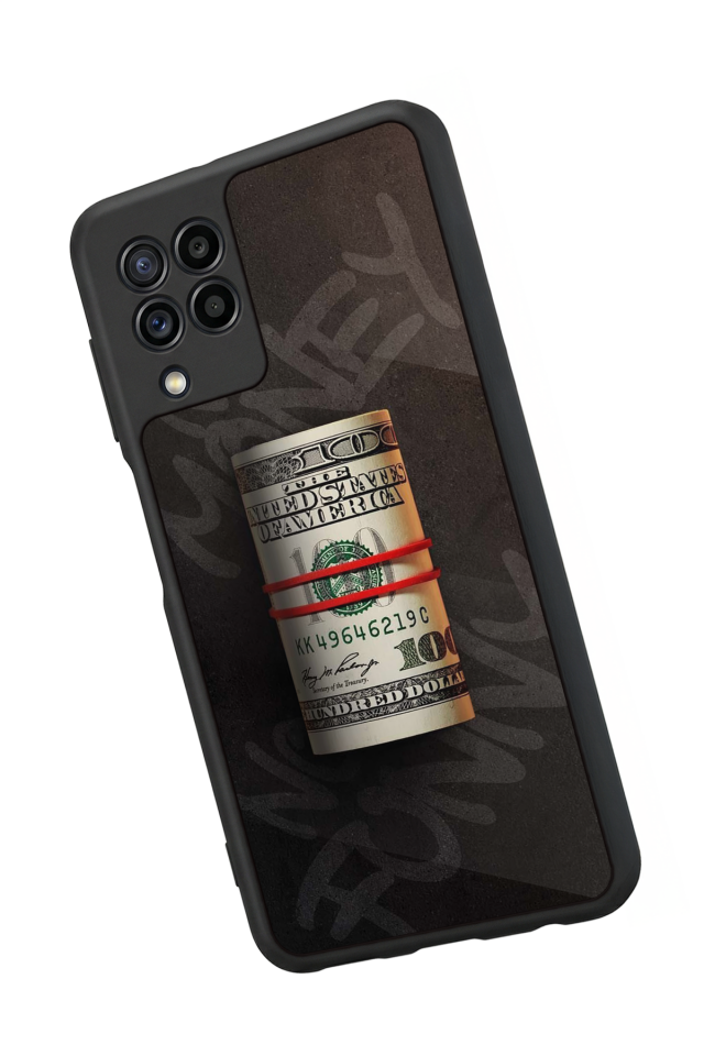 Samsung Galaxy M32 Uyumlu Para Tasarımlı Glossy Premium Kılıf
