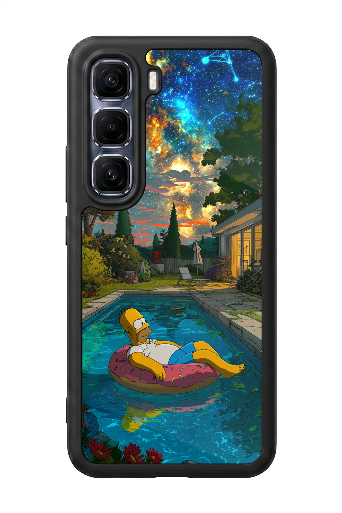 Infinix Hot 60 Pro Plus Uyumlu The Simpsons Tasarımlı Glossy Premium Kılıf