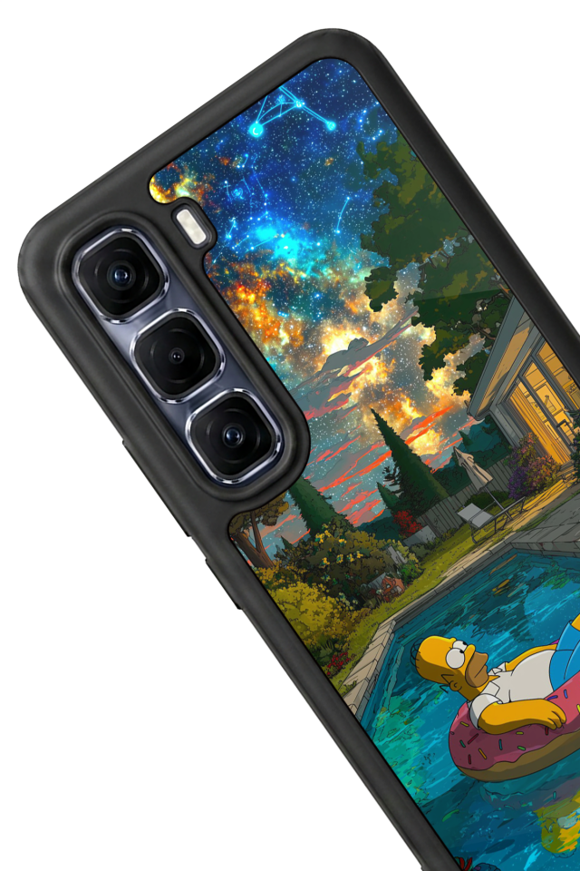 Infinix Hot 60 Pro Plus Uyumlu The Simpsons Tasarımlı Glossy Premium Kılıf