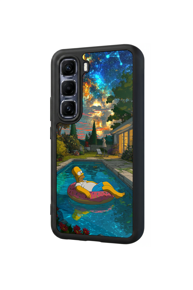 Infinix Hot 60 Pro Plus Uyumlu The Simpsons Tasarımlı Glossy Premium Kılıf