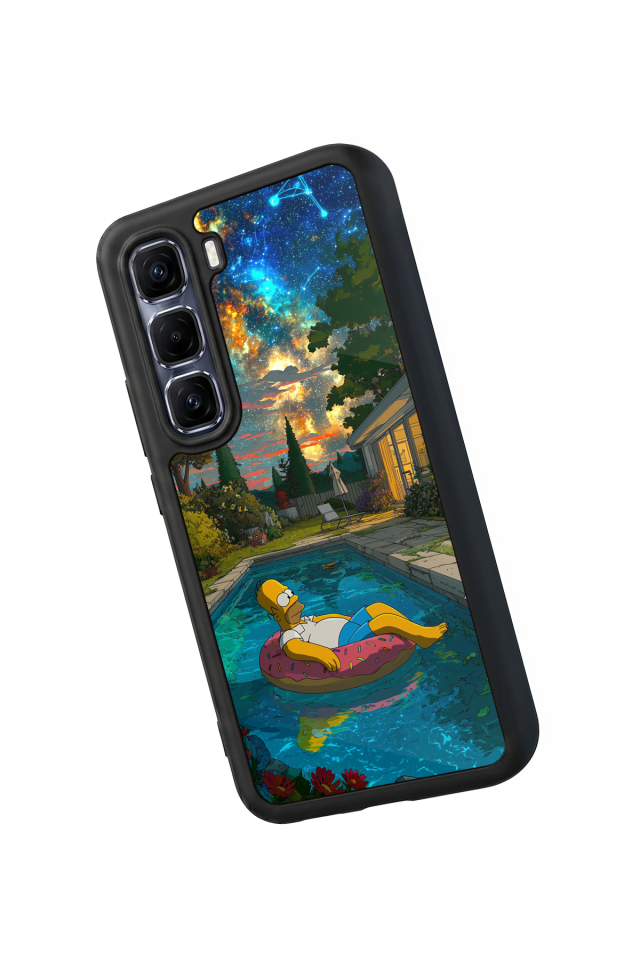 Infinix Hot 60 Pro Plus Uyumlu The Simpsons Tasarımlı Glossy Premium Kılıf