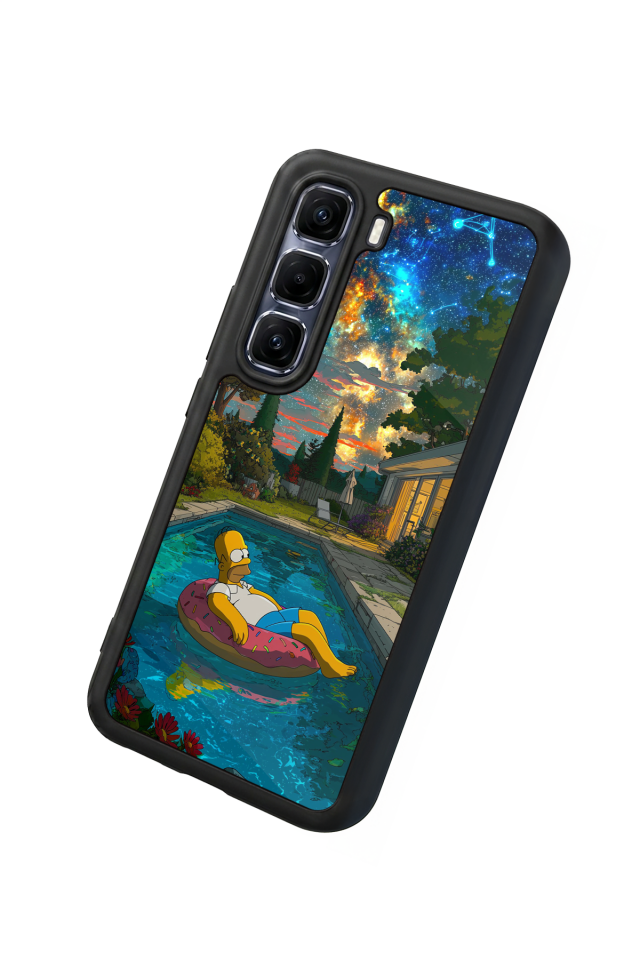 Infinix Hot 60 Pro Plus Uyumlu The Simpsons Tasarımlı Glossy Premium Kılıf