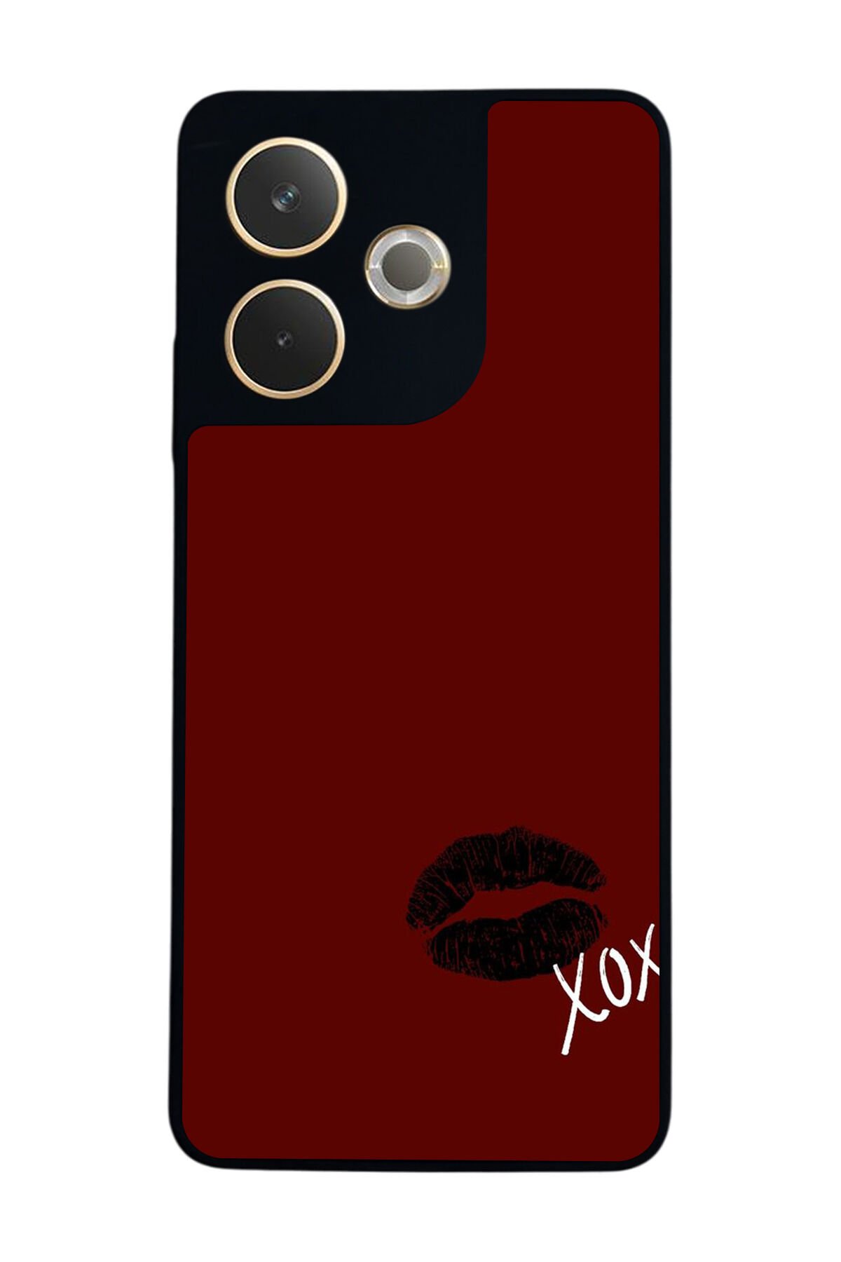 Oppo A5 Pro Uyumlu Kalp Love Tasarımlı Glossy Premium Kılıf