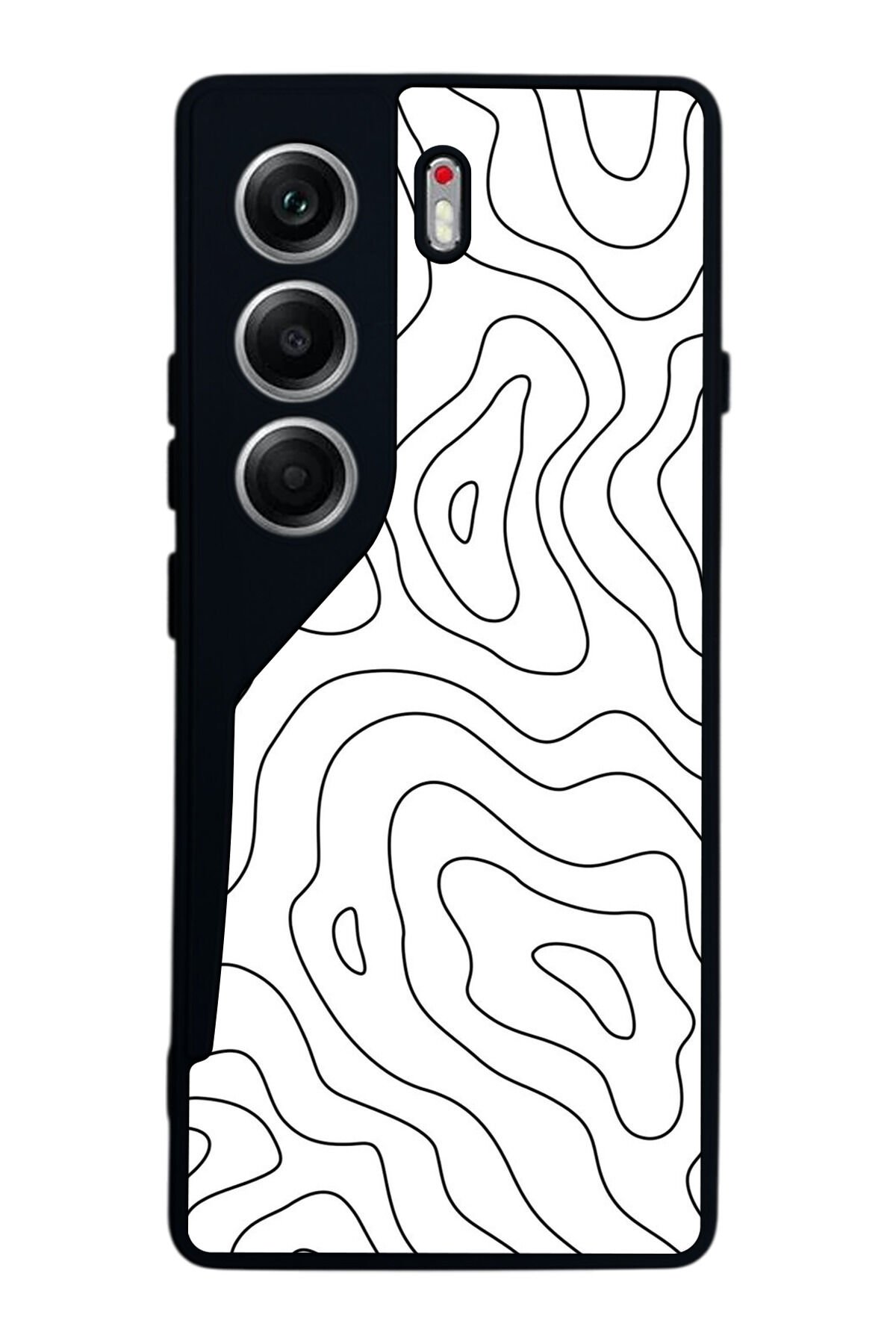 Tecno Camon 40 Uyumlu Çizgi Sanatı Tasarımlı Glossy Premium Kılıf