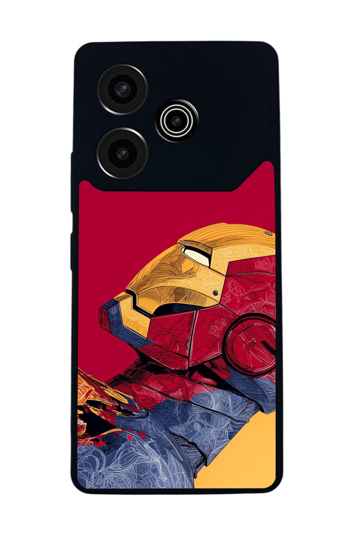 Tecno Pova 6 Uyumlu Iron Man ( Demir Adam ) Tasarımlı Glossy Premium Kılıf