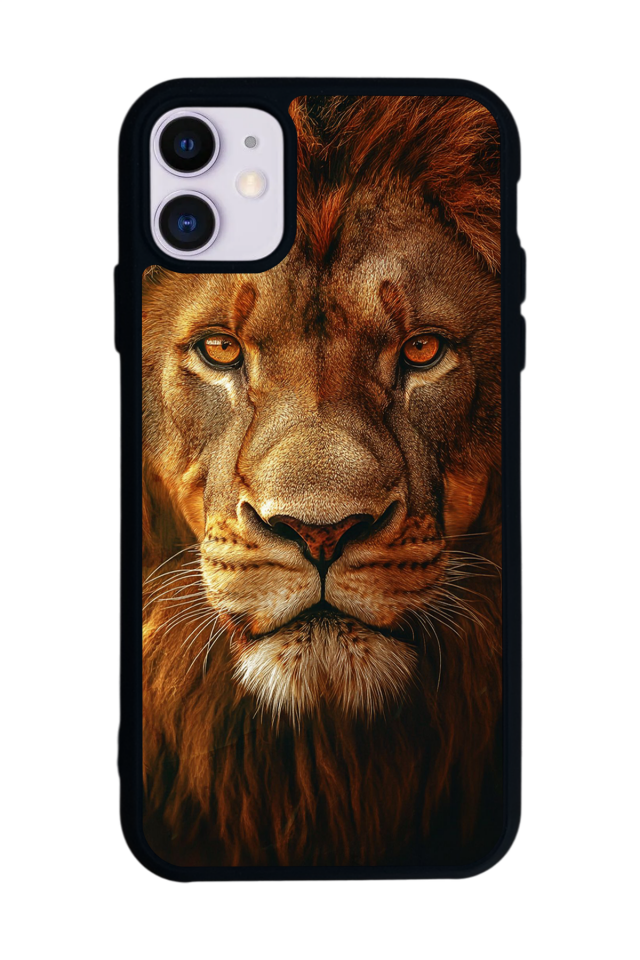 iPhone 11 Uyumlu Aslan Tasarımlı Glossy Premium Kılıf