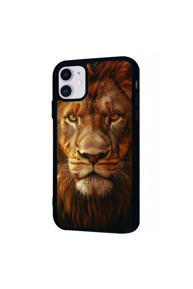 iPhone 11 Uyumlu Aslan Tasarımlı Glossy Premium Kılıf
