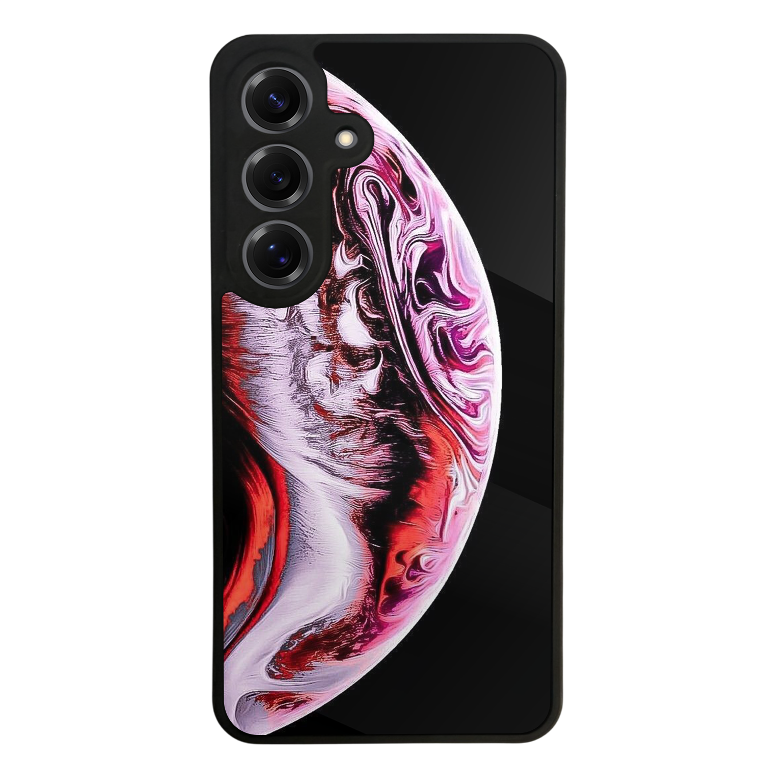 Samsung Galaxy S25 Uyumlu Ay Tasarımlı Glossy Premium Kılıf