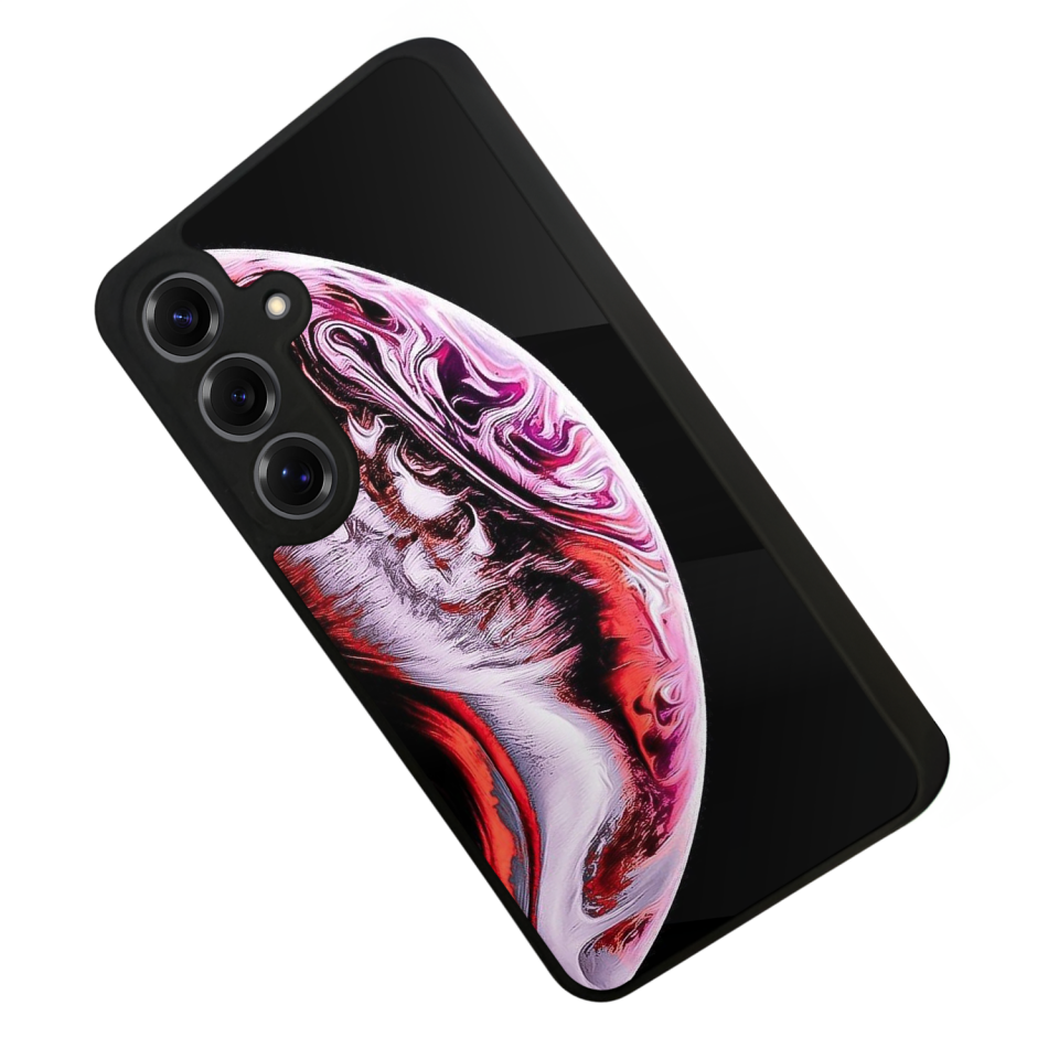 Samsung Galaxy S25 Uyumlu Ay Tasarımlı Glossy Premium Kılıf