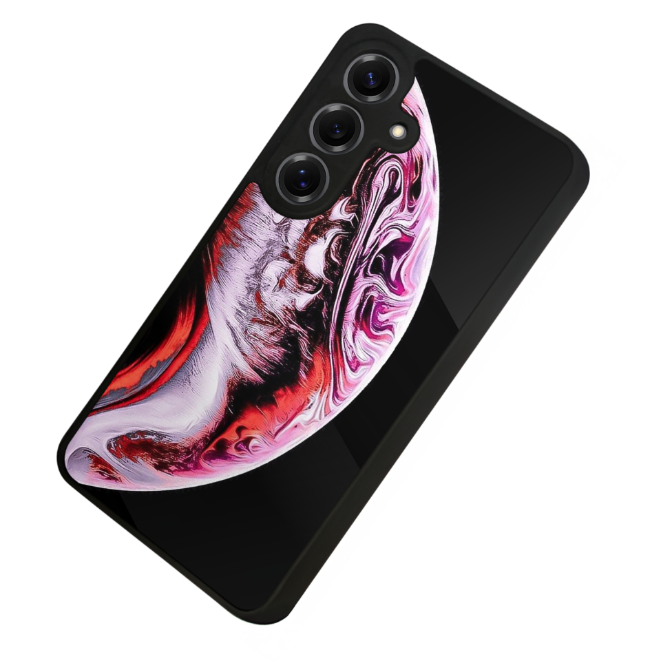 Samsung Galaxy S25 Uyumlu Ay Tasarımlı Glossy Premium Kılıf