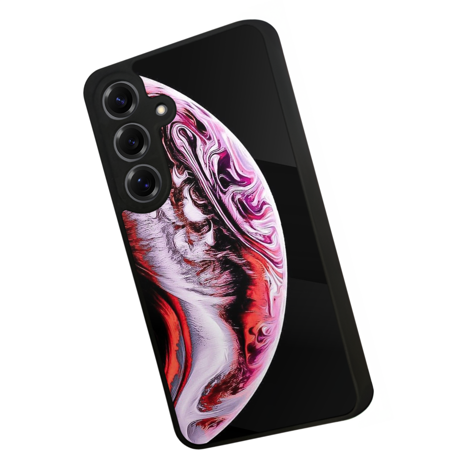 Samsung Galaxy S25 Uyumlu Ay Tasarımlı Glossy Premium Kılıf