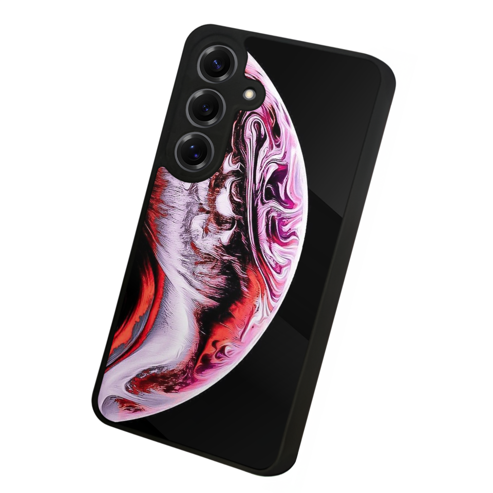 Samsung Galaxy S25 Uyumlu Ay Tasarımlı Glossy Premium Kılıf