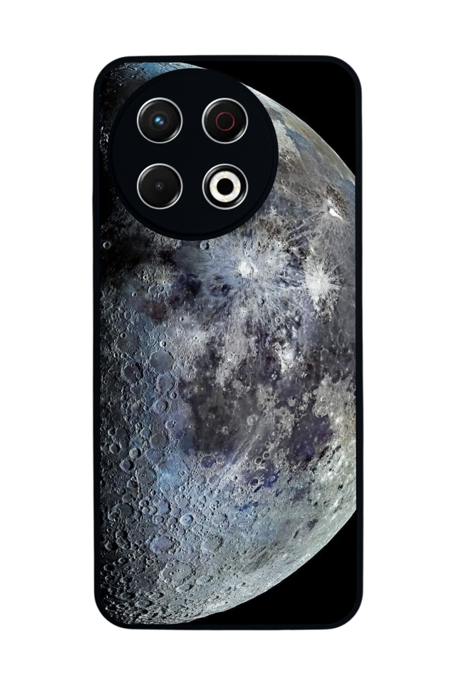 Tecno Spark 30 Pro Uyumlu Ay Tasarımlı Glossy Premium Kılıf