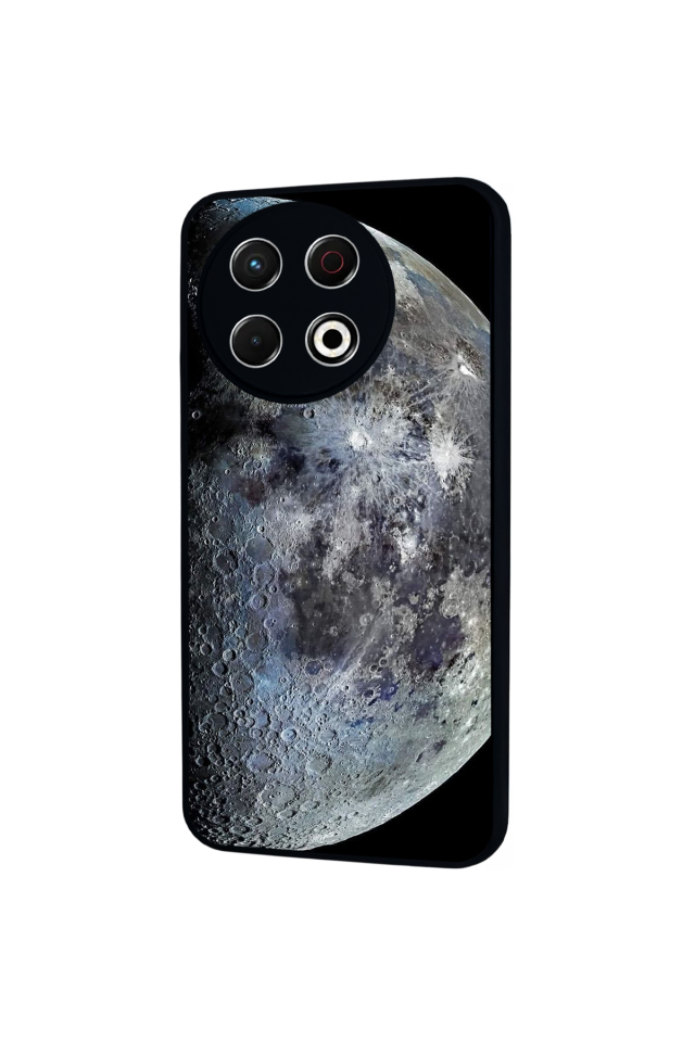 Tecno Spark 30 Pro Uyumlu Ay Tasarımlı Glossy Premium Kılıf