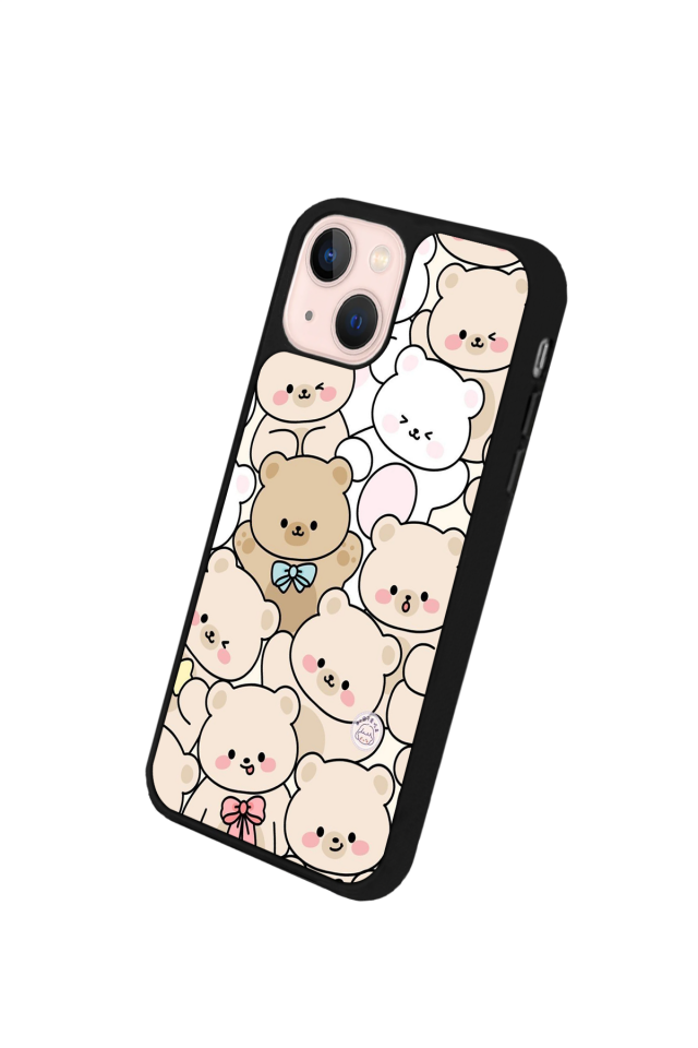 iPhone 13/14 Uyumlu Ayı Tasarımlı Glossy Premium Kılıf