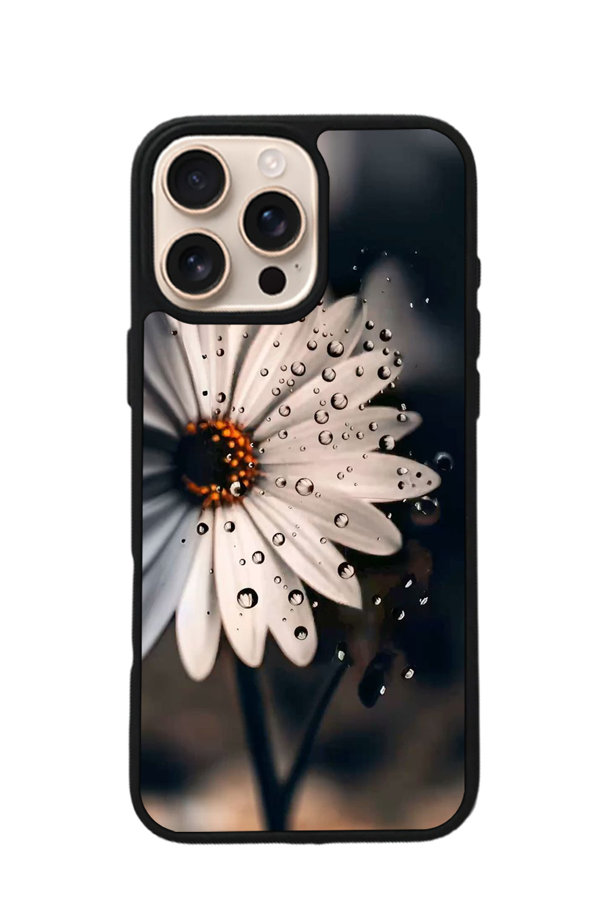 iPhone 16 Pro Uyumlu Cicek Tasarımlı Glossy Premium Kılıf