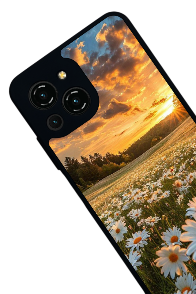 Reeder S23 Pro Max Uyumlu Cicek Tasarımlı Glossy Premium Kılıf