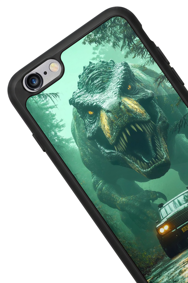 iPhone 6s Plus Uyumlu Dinazor Tasarımlı Glossy Premium Kılıf