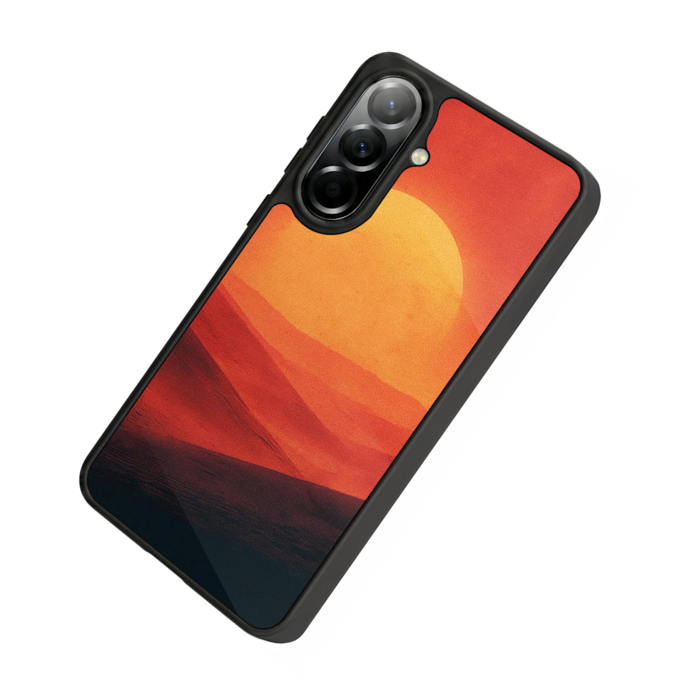 Samsung Galaxy A37 Uyumlu Güneş Tasarımlı Glossy Premium Kılıf