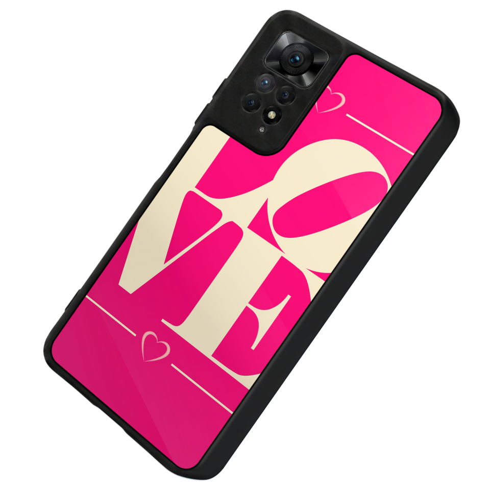 Xiaomi Redmi Note 11 Pro Uyumlu Love Tasarımlı Glossy Premium Kılıf