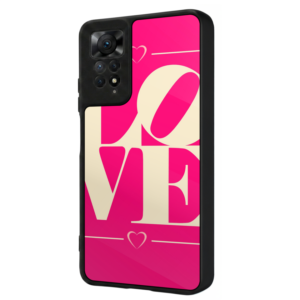 Xiaomi Redmi Note 11 Pro Uyumlu Love Tasarımlı Glossy Premium Kılıf