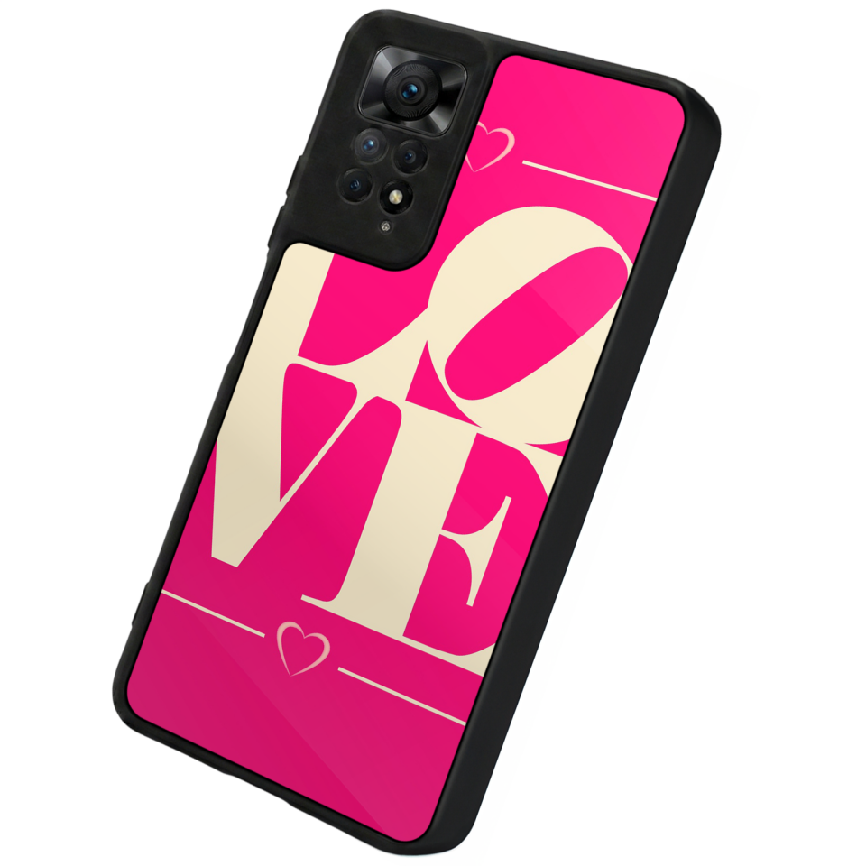 Xiaomi Redmi Note 11 Pro Uyumlu Love Tasarımlı Glossy Premium Kılıf