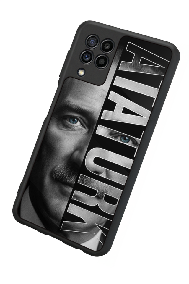 Samsung Galaxy M22 Uyumlu Mustafa Kemal Ataturk Tasarımlı Glossy Premium Kılıf