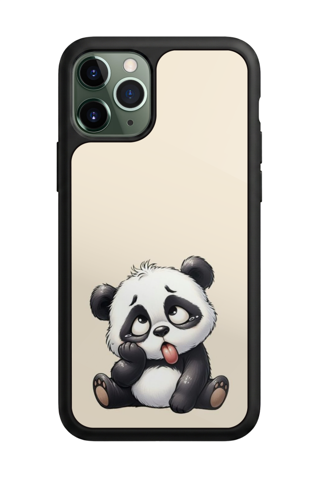 iPhone 11 Pro Max Uyumlu Panda Tasarımlı Glossy Premium Kılıf