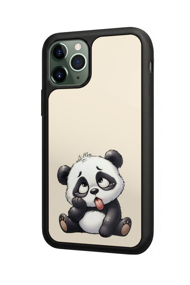 iPhone 11 Pro Max Uyumlu Panda Tasarımlı Glossy Premium Kılıf