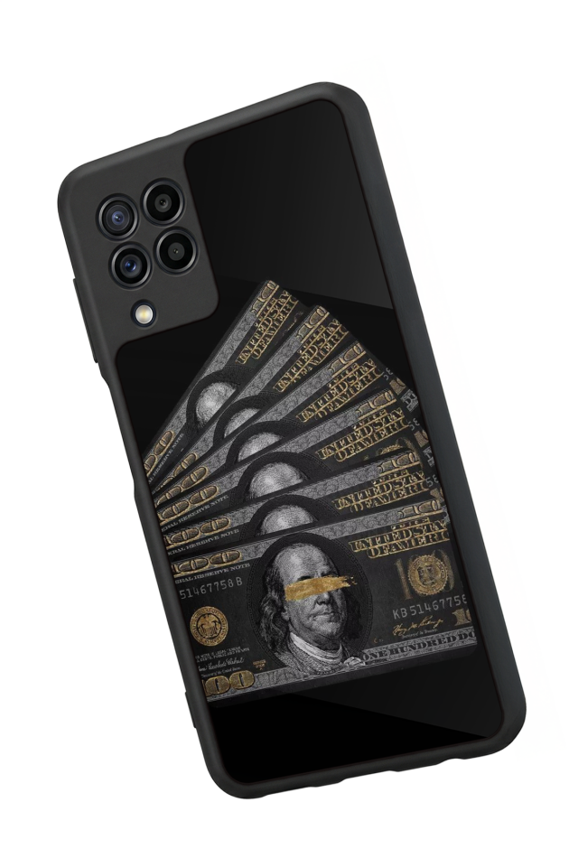 Samsung Galaxy M32 Uyumlu Para Tasarımlı Glossy Premium Kılıf